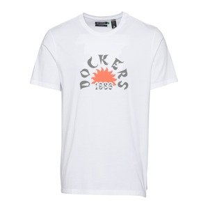 Dockers Tričko  jasně oranžová / bílá
