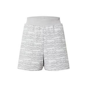 Reebok Sport Sportovní kalhoty světle šedá / bílá