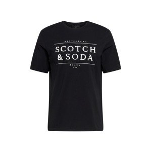 SCOTCH & SODA Tričko černá / bílá