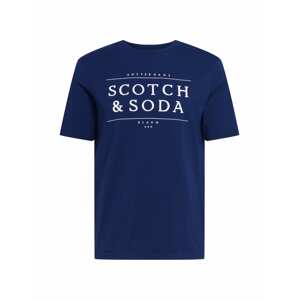 SCOTCH & SODA Tričko  námořnická modř / bílá