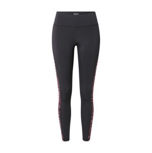 Reebok Sport Sportovní kalhoty pink / černá / bílá