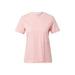 Calvin Klein Jeans Tričko  růžová / bílá