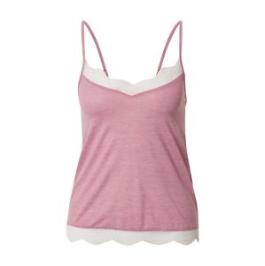 ETAM Tričko na spaní 'WARM DAY'  bílá / růžový melír
