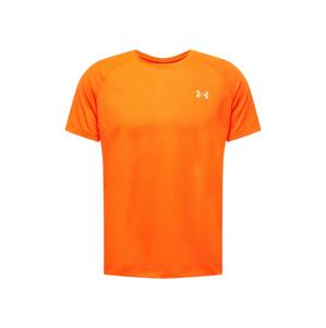 UNDER ARMOUR Funkční tričko 'Streaker'  oranžově červená / bílá