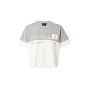 Hummel Funkční tričko  šedá / bílá