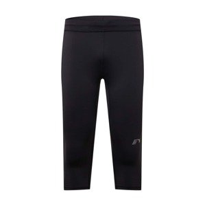 Newline Sportovní kalhoty stříbrně šedá / černá