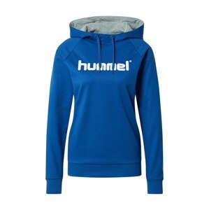 Hummel Sportovní mikina modrá / bílá