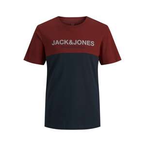 Jack & Jones Junior Tričko  tmavě modrá / tmavě červená