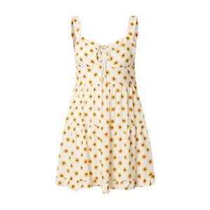 Cotton On Letní šaty 'SANDY'  šafrán / černá / bílá