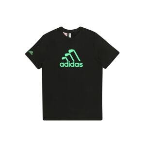 adidas Golf Funkční tričko 'YUNIX'  svítivě zelená / černá