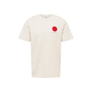 EDWIN Tričko 'Japanese Sun'  černá / červená / světle béžová