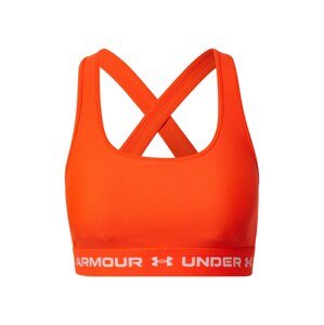UNDER ARMOUR Sportovní podprsenka  oranžově červená / bílá