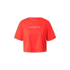 NIKE Funkční tričko pastelově růžová / svítivě červená