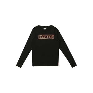 LEVI'S Tričko  černá / červená / khaki