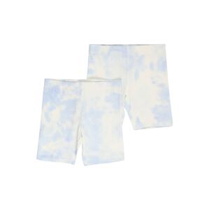 Gina Tricot Mini Kalhoty  bílá / světlemodrá