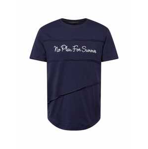 Trendyol T-Shirt  námořnická modř / bílá