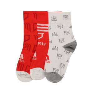 ADIDAS PERFORMANCE Sportovní ponožky 'SALAH' šedá / růžová / červená / offwhite