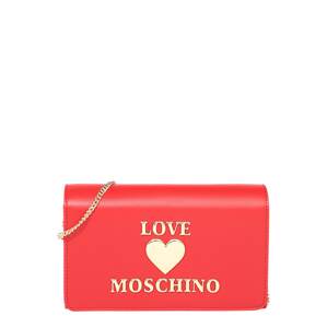 Love Moschino Taška přes rameno  červená / zlatá