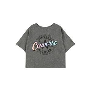 CONVERSE T-Shirt 'TULIP'  šedý melír / černá / mátová / mix barev
