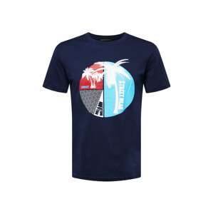 Trendyol T-Shirt  námořnická modř / bílá / světlemodrá / grenadina