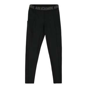 Abercrombie & Fitch Kalhoty  černá / šedá