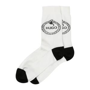HUGO Ponožky 'UROBOROS'  bílá / černá
