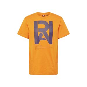 G-Star RAW Tričko  oranžová / námořnická modř