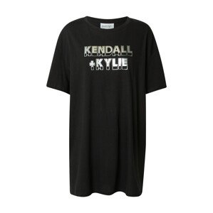 KENDALL + KYLIE Tričko  černá / stříbrná