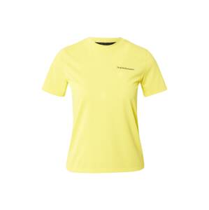 PEAK PERFORMANCE Funkční tričko 'Alum'  žlutá / černá