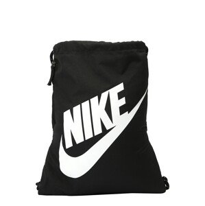 Nike Sportswear Sportovní vak  černá / bílá