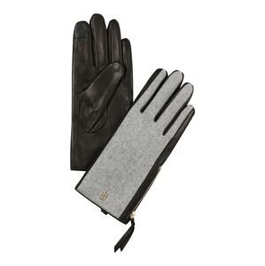 TOMMY HILFIGER Prstové rukavice  šedá / černá