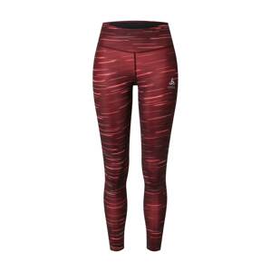 ODLO Sportovní kalhoty  červená / pink / bílá