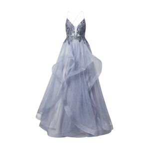 Unique Společenské šaty  chladná modrá
