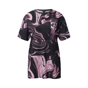 River Island Shirt  černá / pastelová fialová