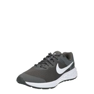 NIKE Sportovní boty 'Revolution 6'  bílá / tmavě šedá