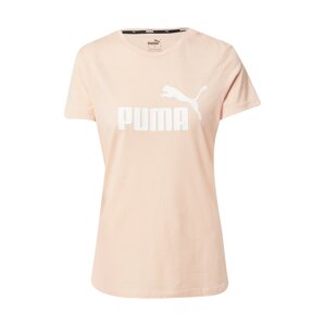 PUMA Funkční tričko 'Essentials Heather'  broskvová / bílá