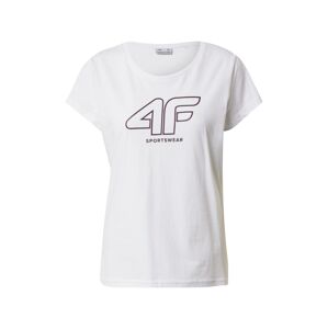 4F Funkční tričko  bílá / lilek