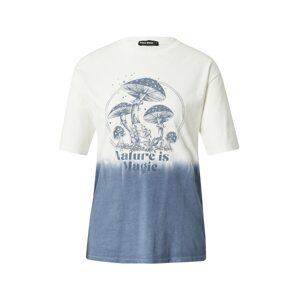 Tally Weijl T-Shirt  bílá / kouřově modrá