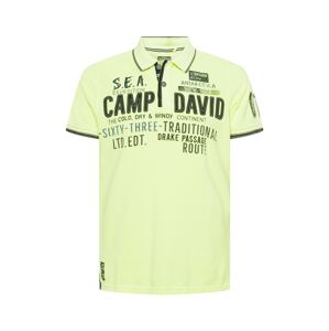 CAMP DAVID Tričko  svítivě zelená / černá