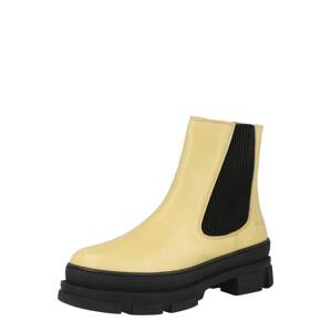 ANGULUS Chelsea boty  světle žlutá / černá