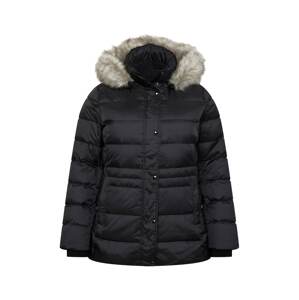 Tommy Hilfiger Curve Zimní bunda světle béžová / černá