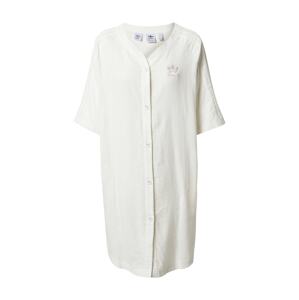 ADIDAS ORIGINALS Košilové šaty 'Baseball' přírodní bílá