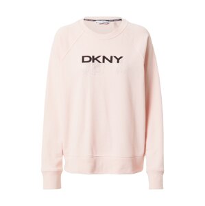 DKNY Performance Mikina  černá / stříbrná / světle růžová