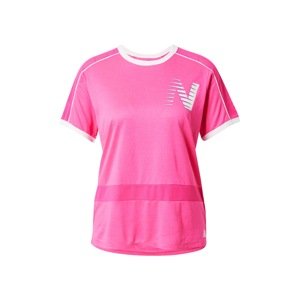 new balance Funkční tričko  pink / bílá