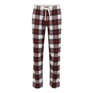 Abercrombie & Fitch Pyžamové kalhoty  offwhite / červená / zelená / žlutá