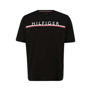 Tommy Hilfiger Big & Tall Tričko  černá / bílá / červená