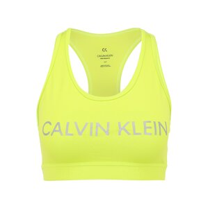 Calvin Klein Performance Sportovní podprsenka  svítivě žlutá / stříbrně šedá