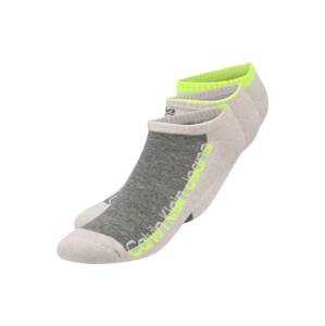 Calvin Klein Ponožky  béžová / šedý melír / svítivě zelená