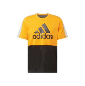 ADIDAS SPORTSWEAR Funkční tričko  světle šedá / oranžová / černá