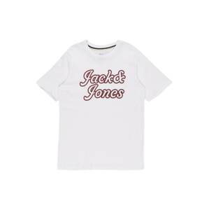 Jack & Jones Junior Tričko 'ZEC'  červená / černá / bílá